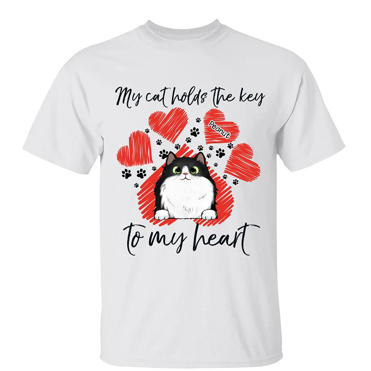 My Cats Hold The Key To My Heart Personalized Shirt