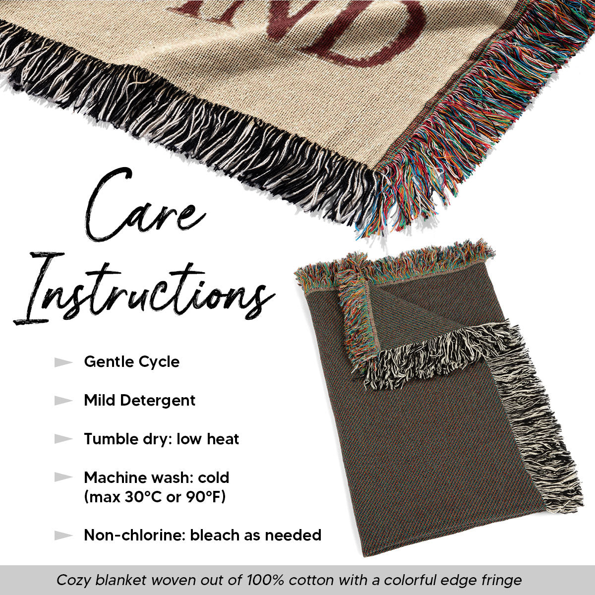 To My Wife Husband Old Couple Walking Together Personalized Tapestry Woven Blanket