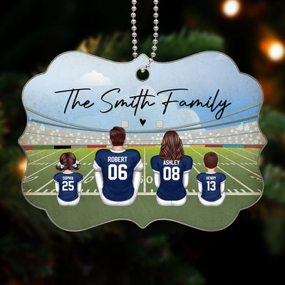 Football Family Christmas Personalized Acrylic Ornament
