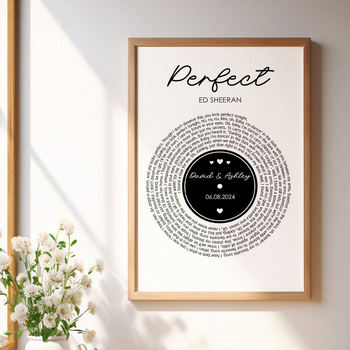 Couple Favorite Song Vinyl Record Personalized Poster, Heartfelt 2025  Gift For Couple, For Him, For Her