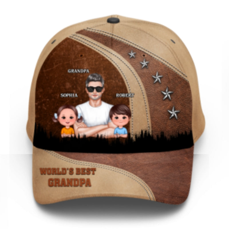 I'm Not Retired I'm A Professional Grandpa Personalized Classic Cap, Retirement Gift For Grandpa