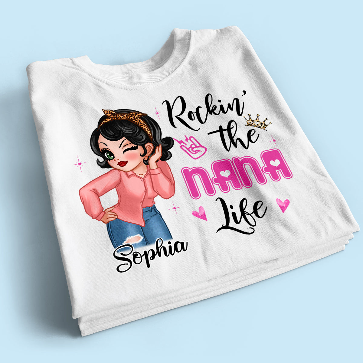 Grandma Life Sassy Girl Personalized Shirt