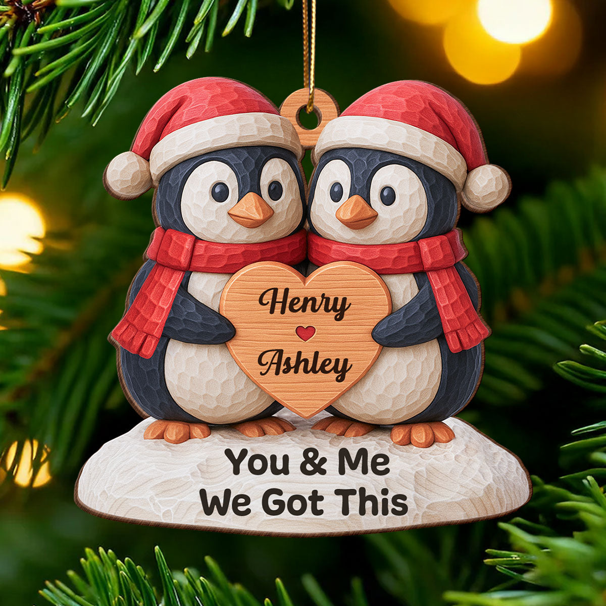 Upsell Couple Christmas Greeting Cards
