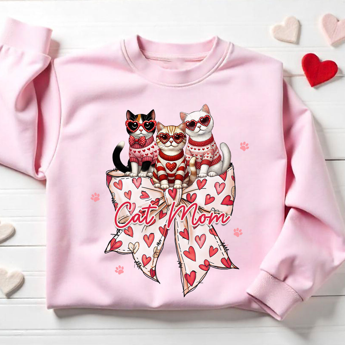 Coquette Bow  Cat Personalized Shirt, Gift for Cat Moms