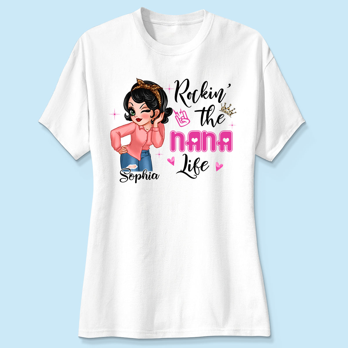 Grandma Life Sassy Girl Personalized Shirt