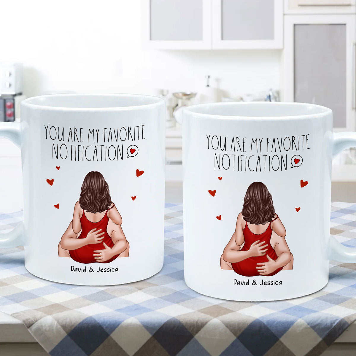 You Are My Favorite Notification Valentine‘s Couple Personalized Mug