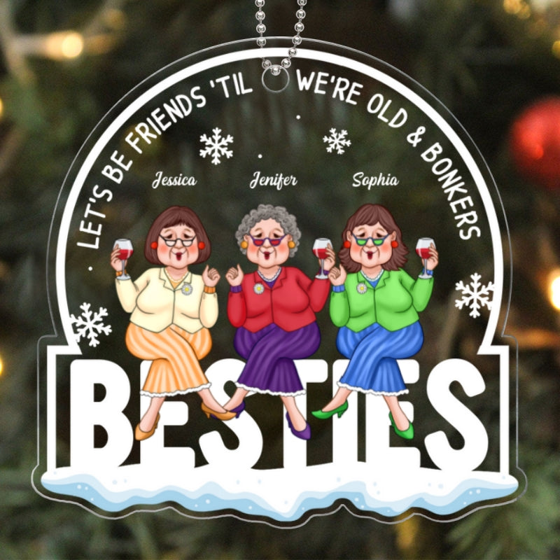 Congrats On Being My Friend Christmas Gift For Best Friend Personalized Acrylic Ornament