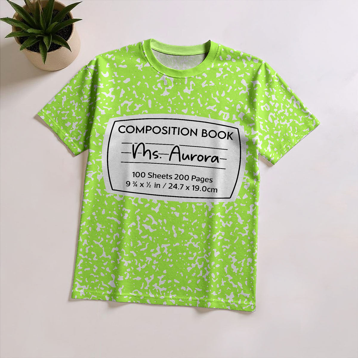 Notebook Theme Composition Book Personalized Group Matching Shirt, Halloween Costume For Teachers
