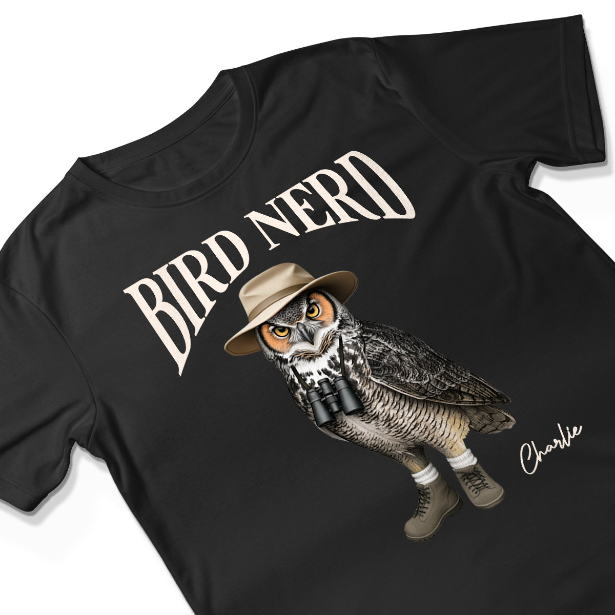 Bird Nerd Funny Bird Watcher Shirt, Twitcher Shirt, Gift for Bird Lover Personalized Dark Color Shirt