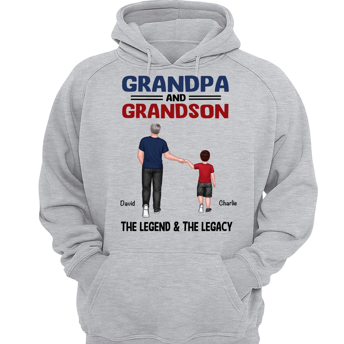 Grandpa Grandkids Legend Legacy Personalized Shirt