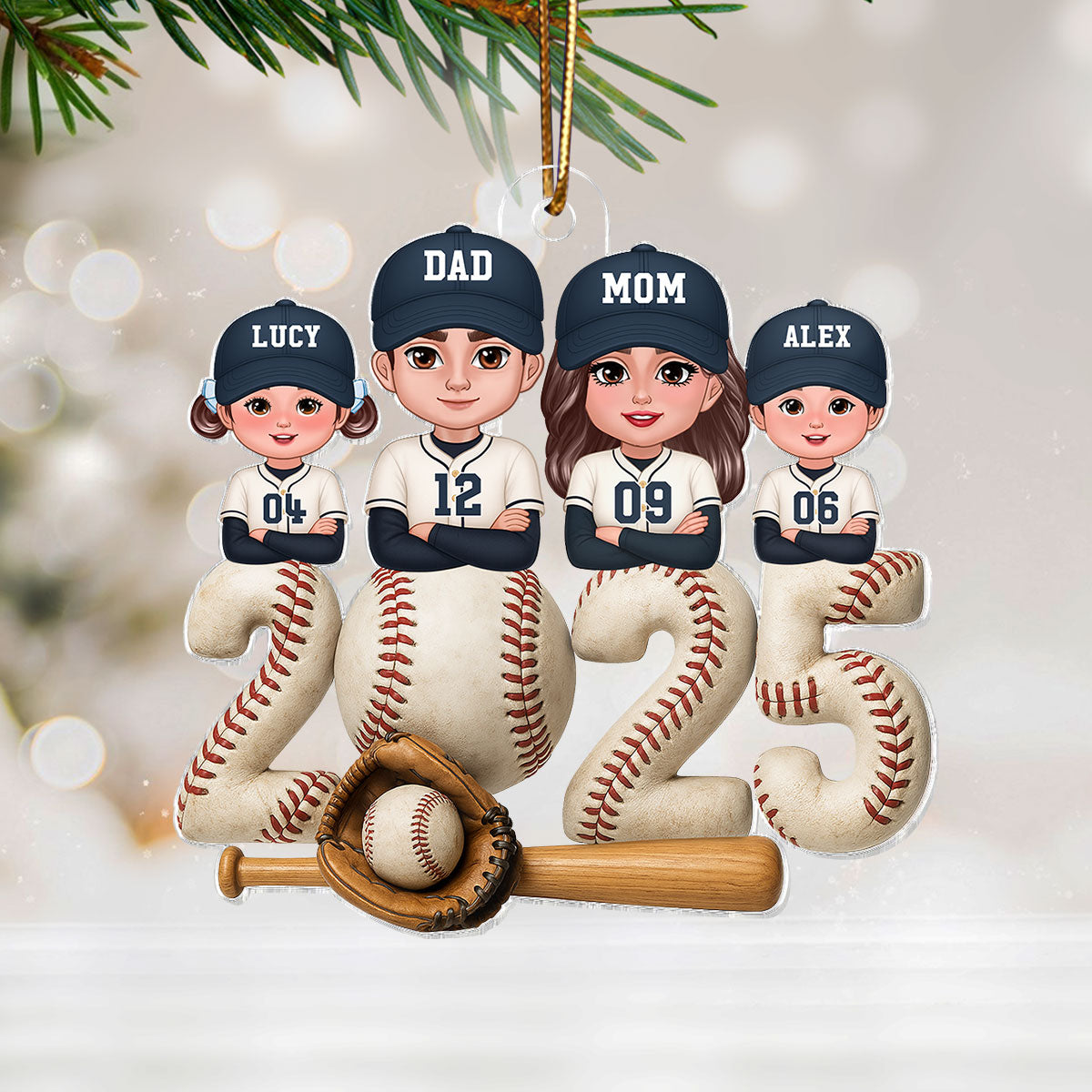 Upsell Baseball Christmas Card - Cendo