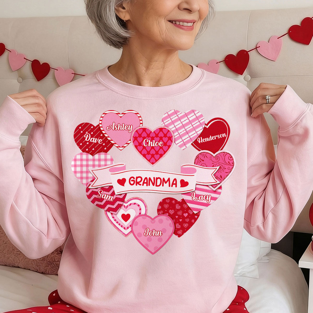 Grandma's Sweethearts Coquette Valentine's Day - Personalized Shirt