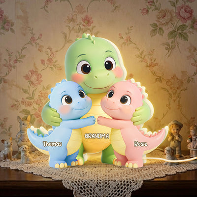 Grandmasaurus Like Normal Grandma But More Awesome - Personalized Light Box - Mother's Day Gift For Grandma