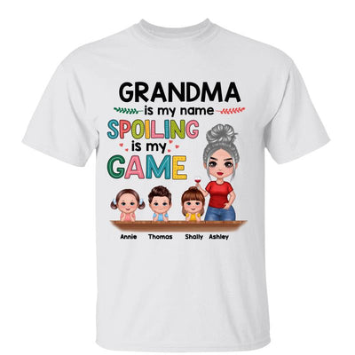 Grandma My Name Spoiling My Game Personalized Shirt