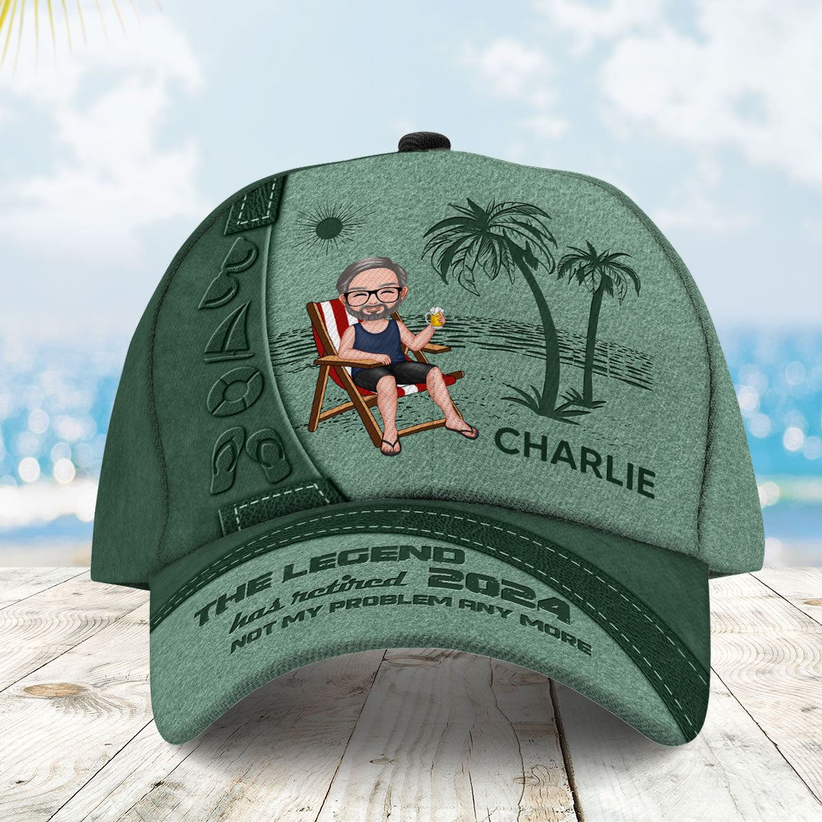 Retired Legend Summer Gift Retirement Gift Personalized Classic Cap
