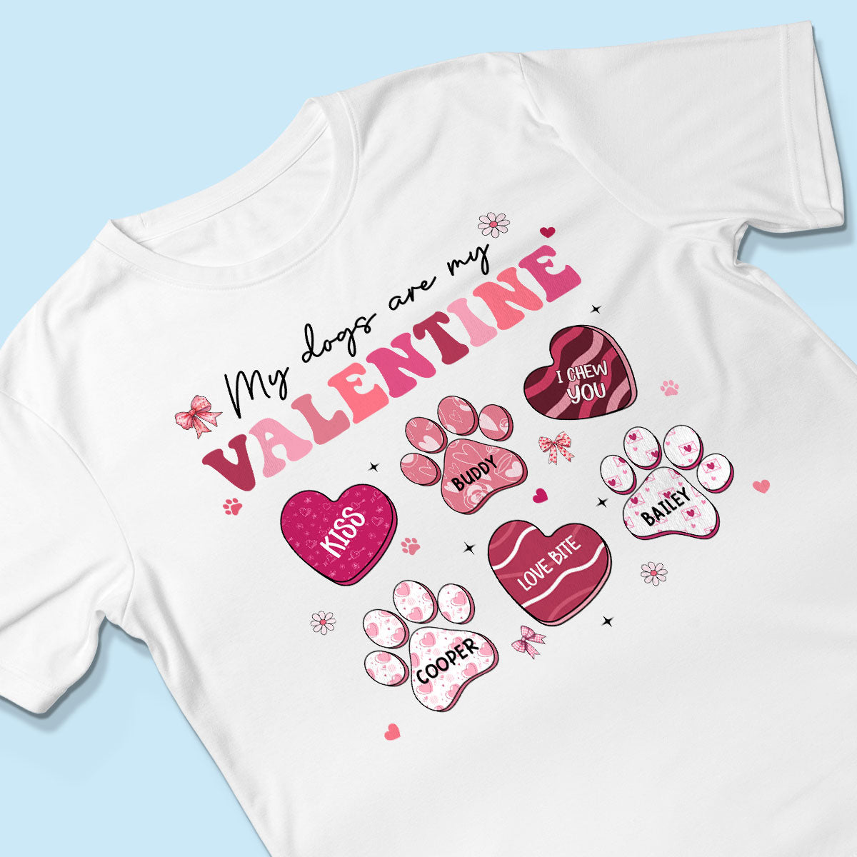 My Dogs Cats Are My  Coquette Paw  Gift For Pet Lover Personalized Shirt