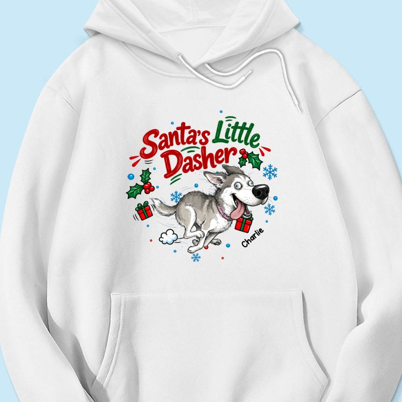 Merry Zoomies Quirky Dog Portrait From Your Custom Pet Photo - Personalized Shirt - Funny Christmas Gift For Dog Lover