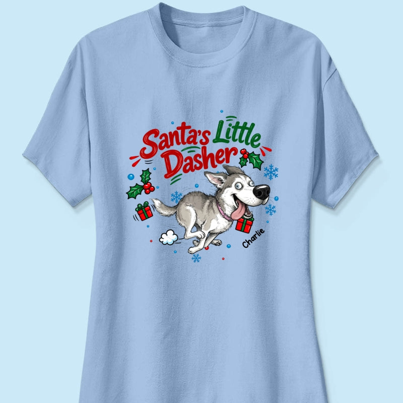 Merry Zoomies Quirky Dog Portrait From Your Custom Pet Photo - Personalized Shirt - Funny Christmas Gift For Dog Lover