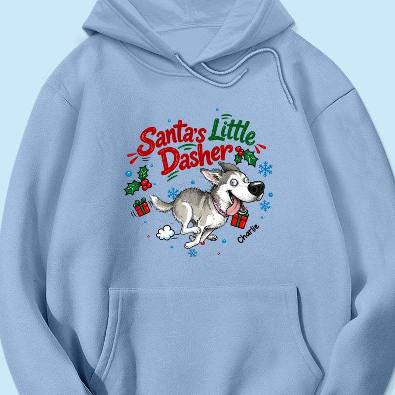 Merry Zoomies Quirky Dog Portrait From Your Custom Pet Photo - Personalized Shirt - Funny Christmas Gift For Dog Lover