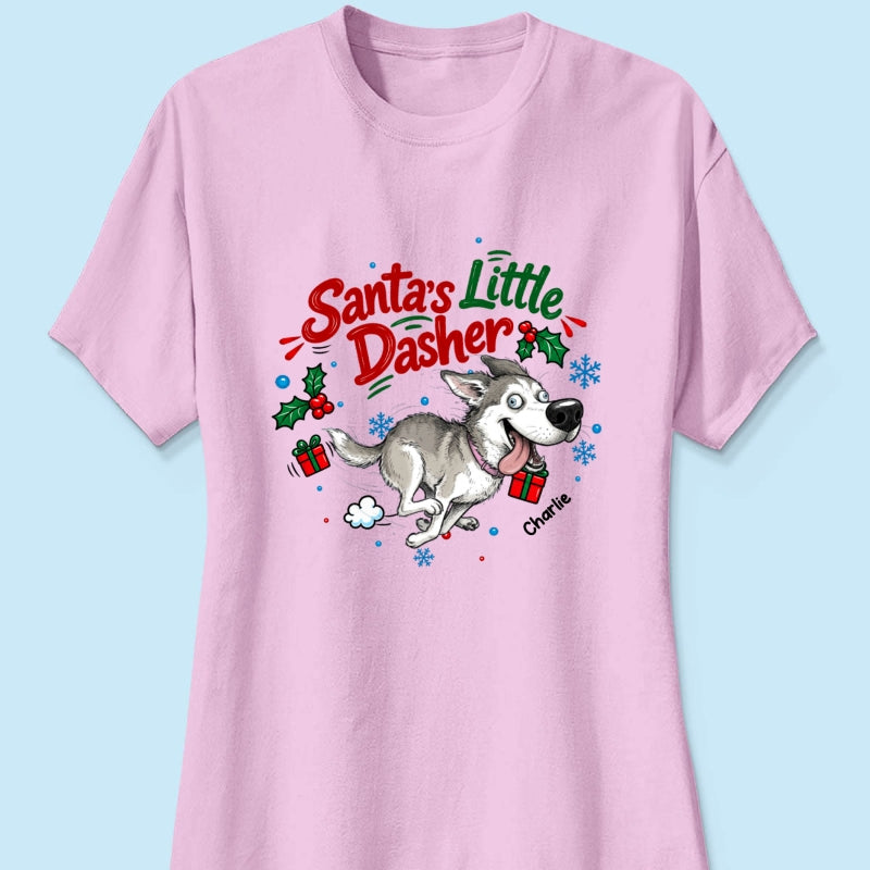 Merry Zoomies Quirky Dog Portrait From Your Custom Pet Photo - Personalized Shirt - Funny Christmas Gift For Dog Lover
