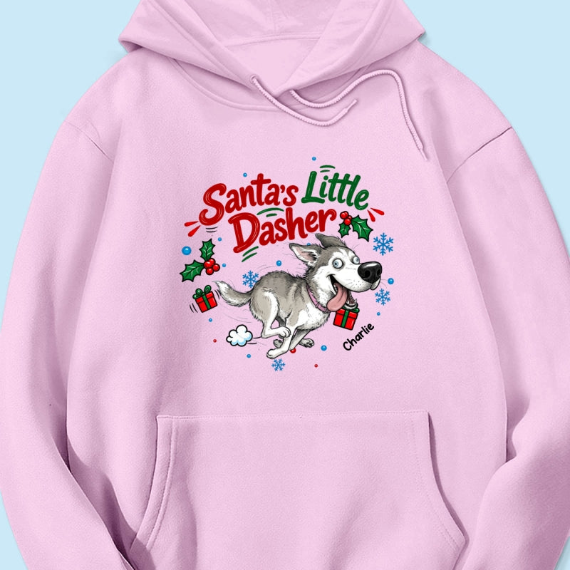 Merry Zoomies Quirky Dog Portrait From Your Custom Pet Photo - Personalized Shirt - Funny Christmas Gift For Dog Lover