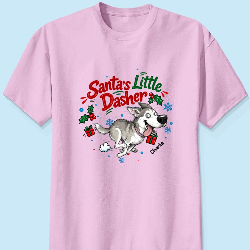 Merry Zoomies Quirky Dog Portrait From Your Custom Pet Photo - Personalized Shirt - Funny Christmas Gift For Dog Lover