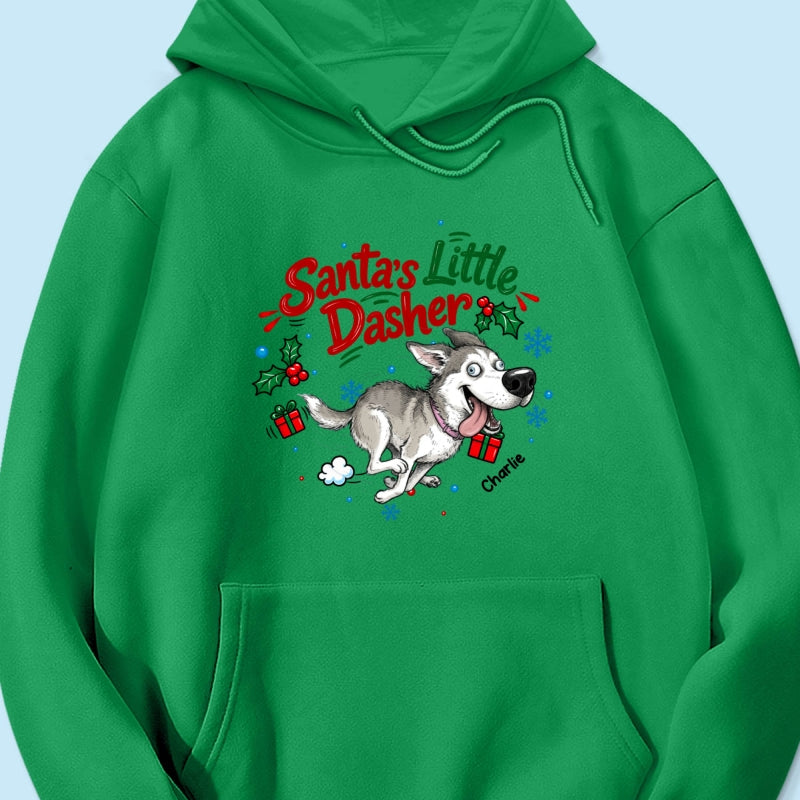 Merry Zoomies Quirky Dog Portrait From Your Custom Pet Photo - Personalized Shirt - Funny Christmas Gift For Dog Lover
