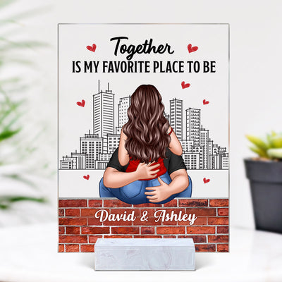 Couple Kiss Passionate Love Gift For Him For Her Personalized Acrylic Plaque