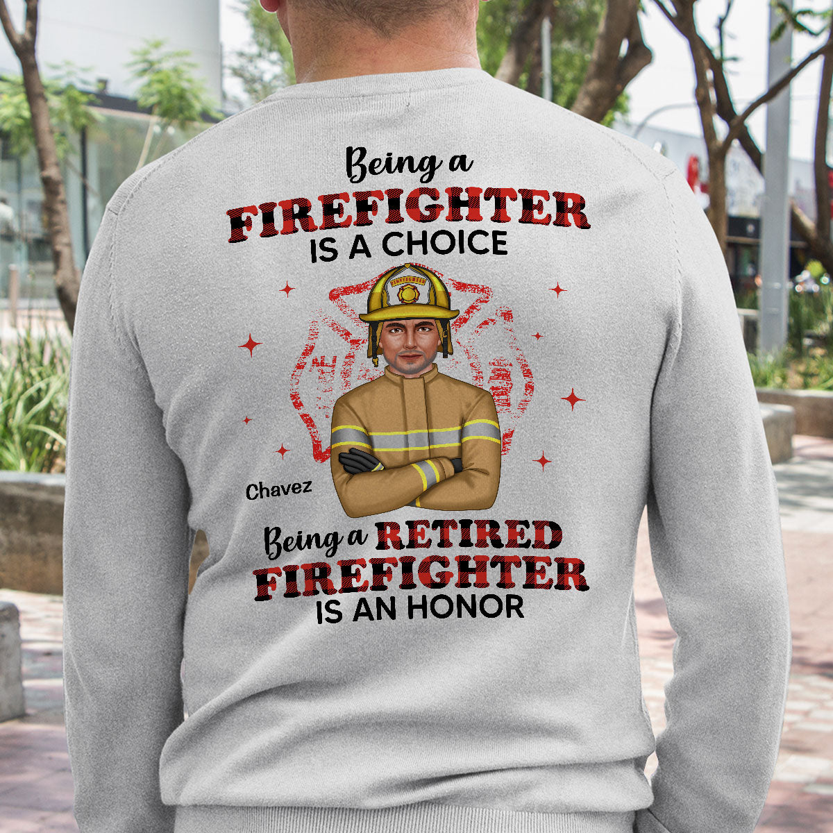 Being A Retired Firefighter Is An Honor Personalized Shirt