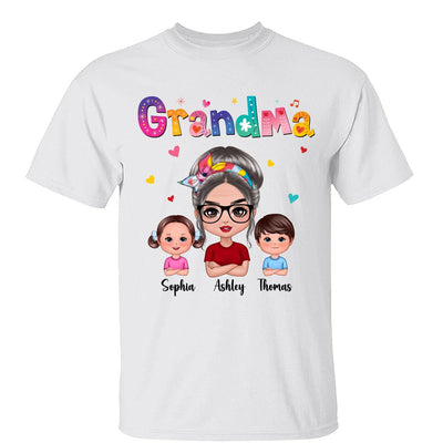 Colorful Grandma Nickname Doll Woman & Kids Personalized Shirt