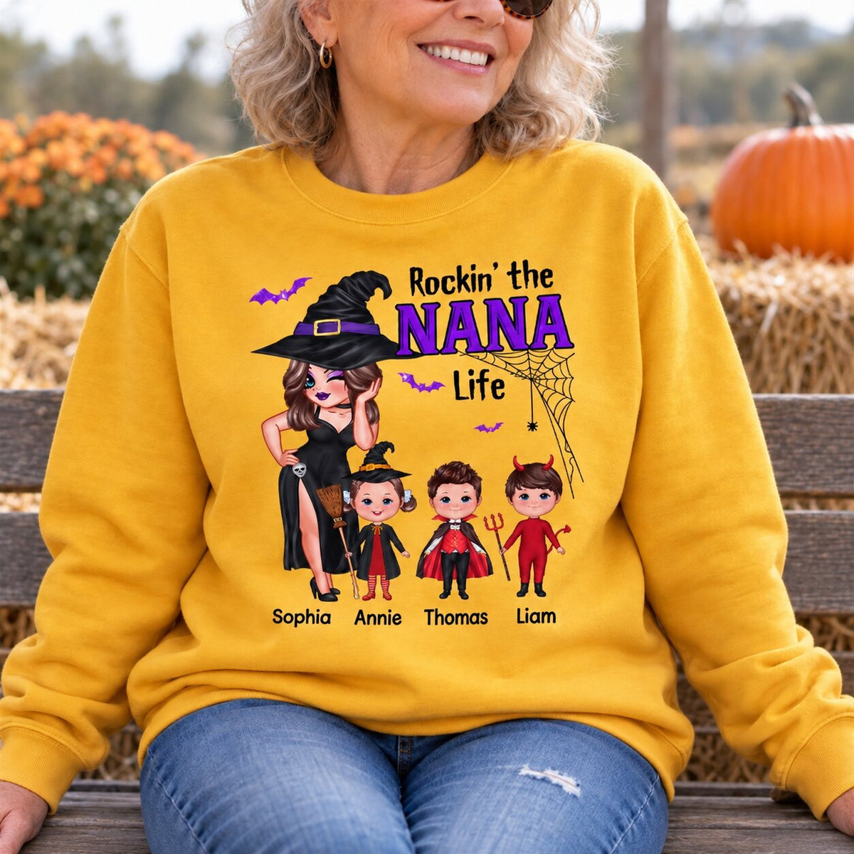 Pretty Woman Halloween Rockin‘ The Grandma Mom Auntie Life Personalized Shirt