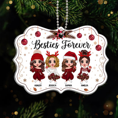 Happy Besties Forever Personalized Acrylic Ornament
