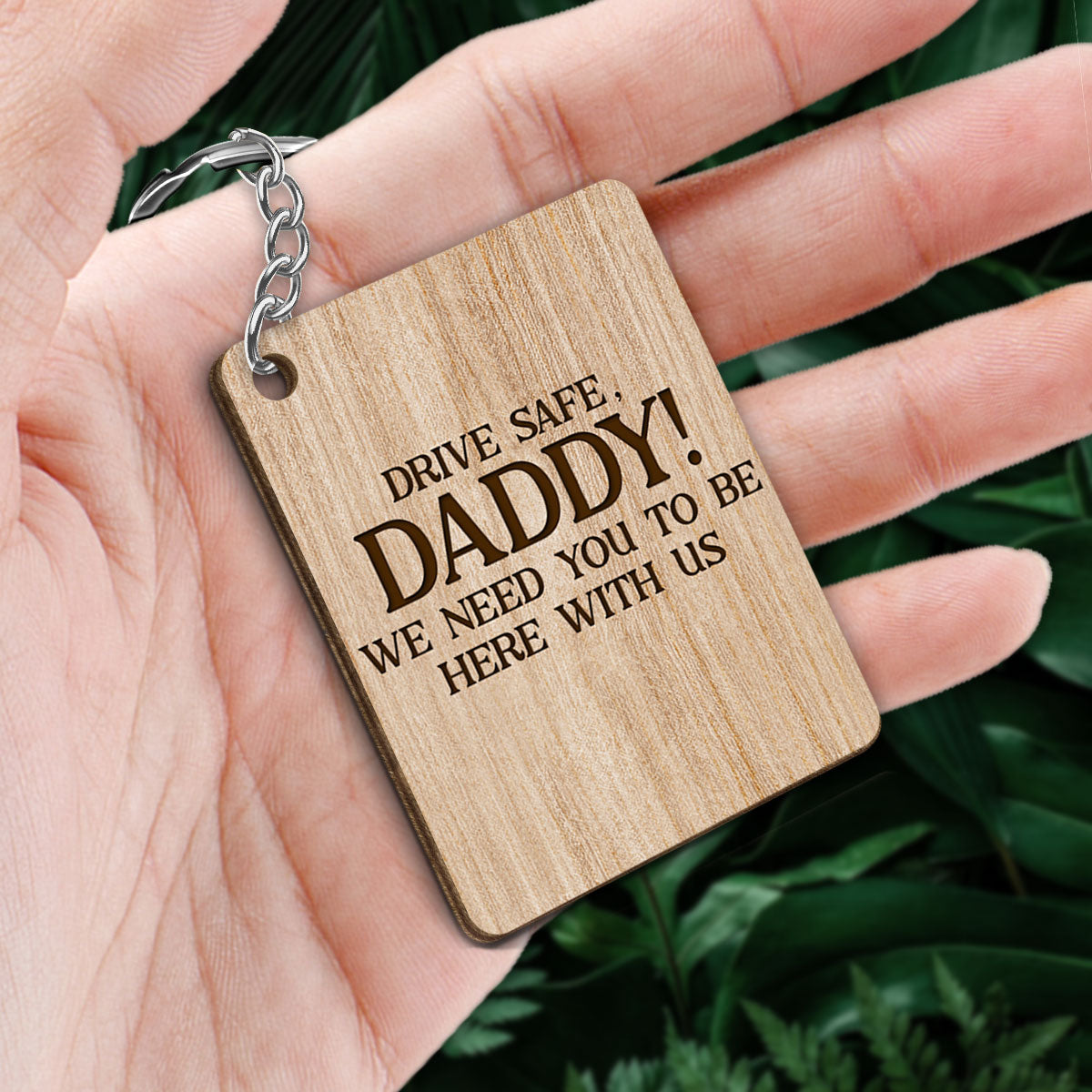 Best Dad Ever Kids On Dad Shoulders Personalized Wooden Keychain