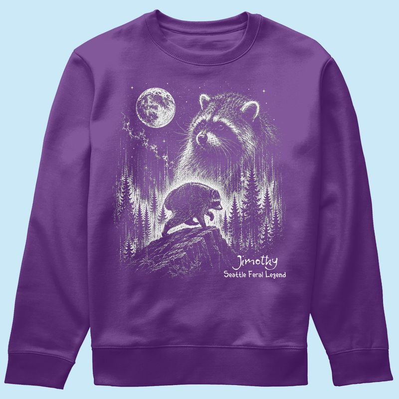 Trending Viral Retro Vintage Jimothy Raccoon Shirt - Trending 2026 Seattle Feral Legend Shirt