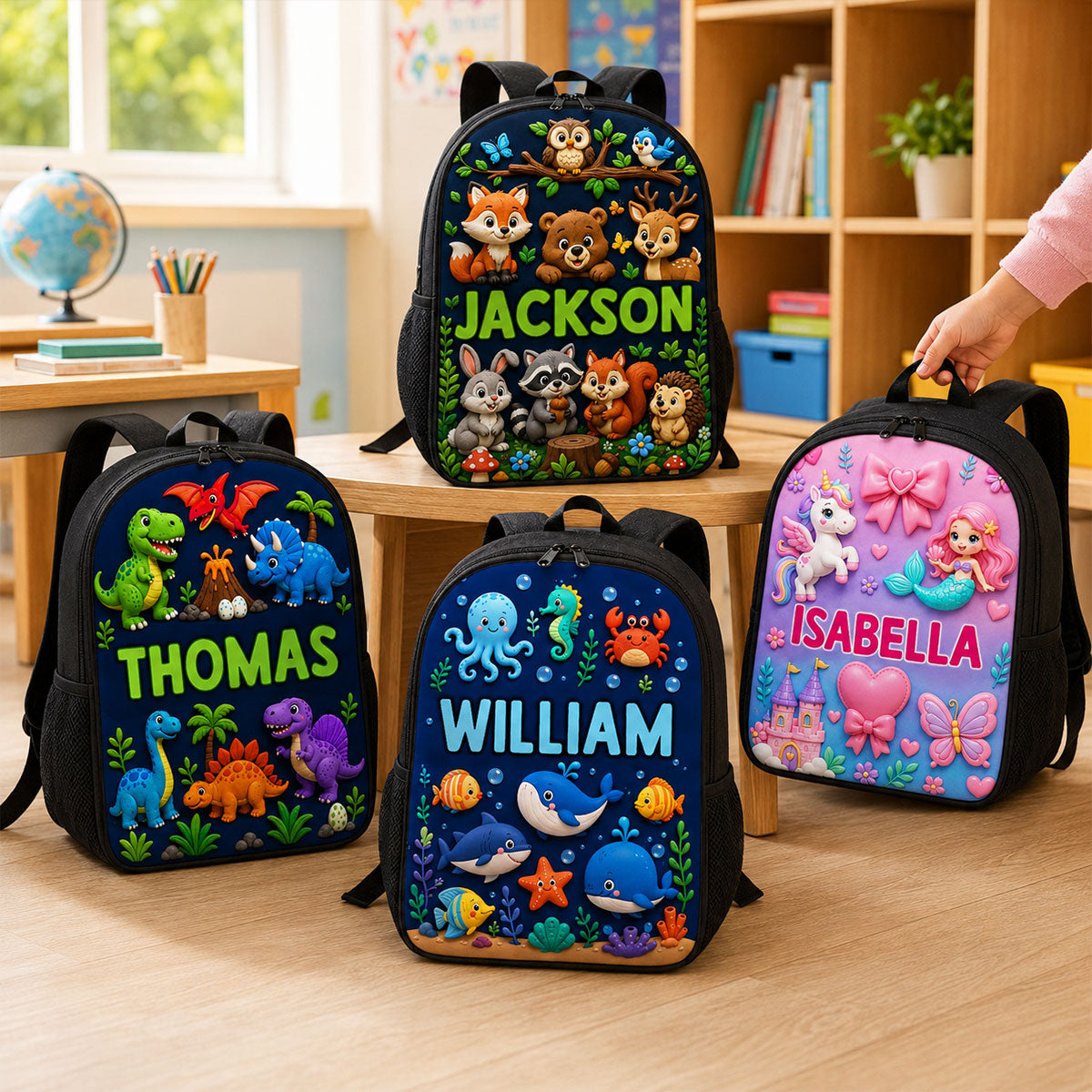 Trending Animal for Boys Girls - Personalized Backpack