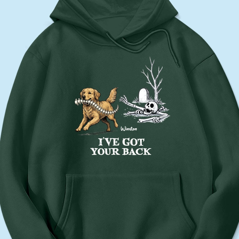 I've Got Your Back Funny Custom Photo Dog Stealing Backbone - Personalized Shirt - Funny Halloween Costume For Dog Lovers