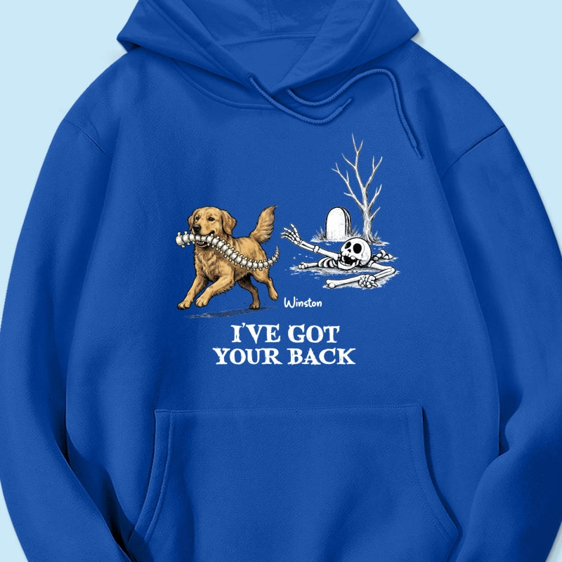 I've Got Your Back Funny Custom Photo Dog Stealing Backbone - Personalized Shirt - Funny Halloween Costume For Dog Lovers