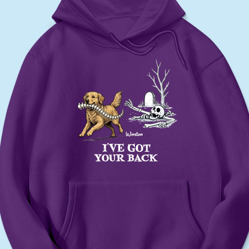 I've Got Your Back Funny Custom Photo Dog Stealing Backbone - Personalized Shirt - Funny Halloween Costume For Dog Lovers