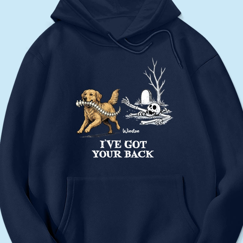 I've Got Your Back Funny Custom Photo Dog Stealing Backbone - Personalized Shirt - Funny Halloween Costume For Dog Lovers