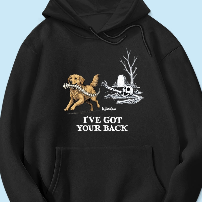 I've Got Your Back Funny Custom Photo Dog Stealing Backbone - Personalized Shirt - Funny Halloween Costume For Dog Lovers