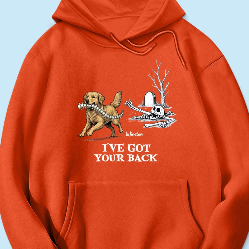 I've Got Your Back Funny Custom Photo Dog Stealing Backbone - Personalized Shirt - Funny Halloween Costume For Dog Lovers