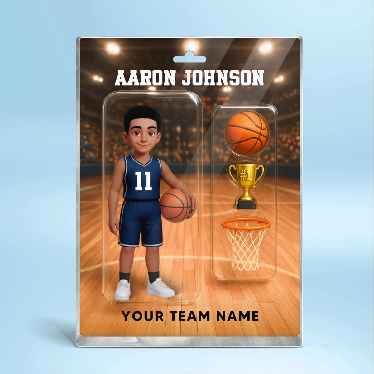 Cool Basketball Player 2D Flat Printed - Personalized Acrylic Block Plaque - Cool Unique Christmas Gift For Basketball Players, Son, Daughter, Grandson, Granddaughter