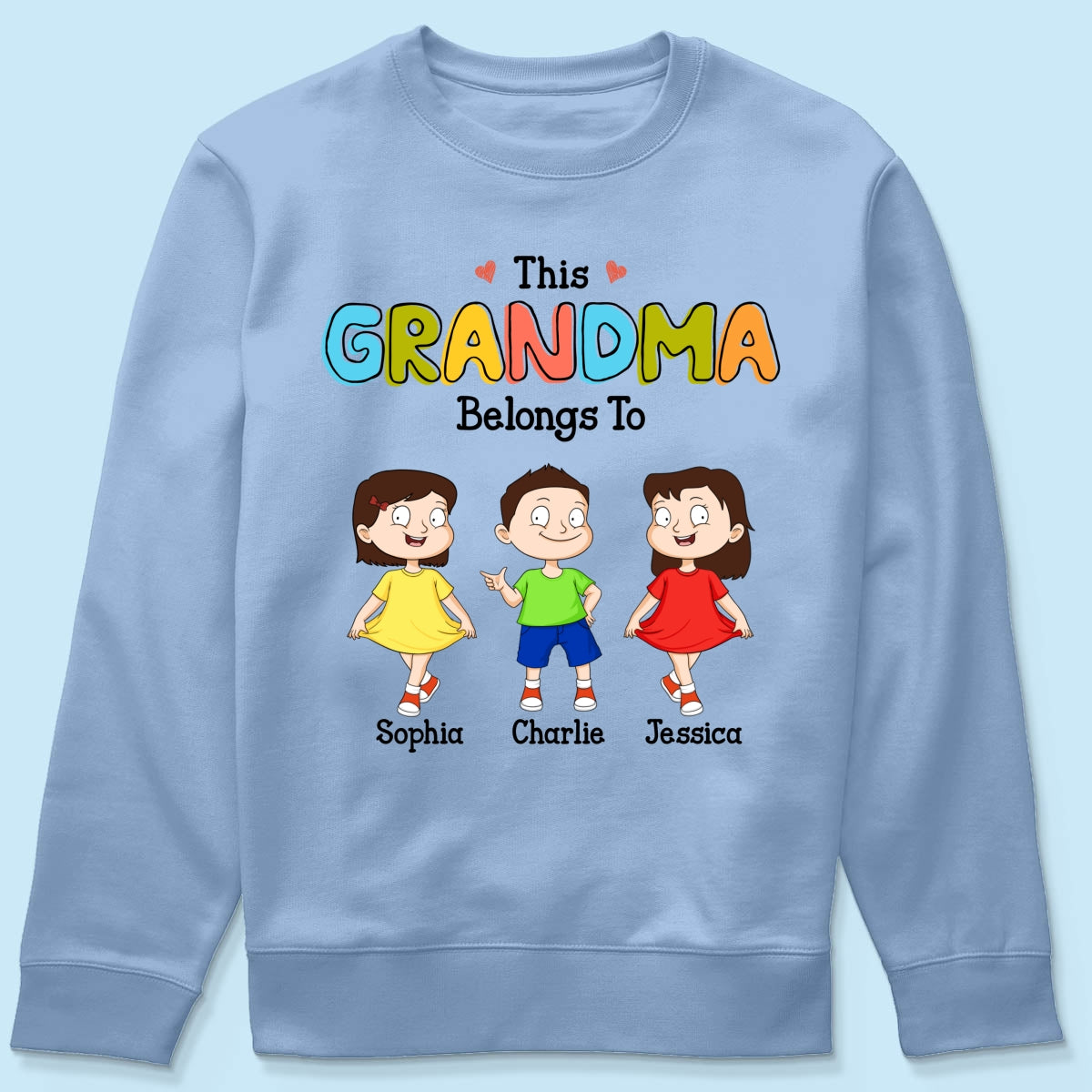 This Grandma Belong To Adorable Kids Personalized Shirt