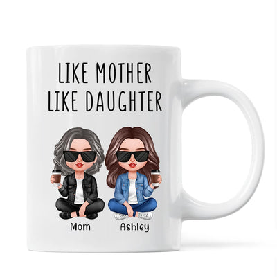 Like Mother Like Daughter Realistic Doll Personalized Mug