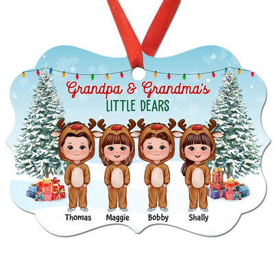 Grandma Grandpa‘s Little Dears Personalized Christmas Ornament