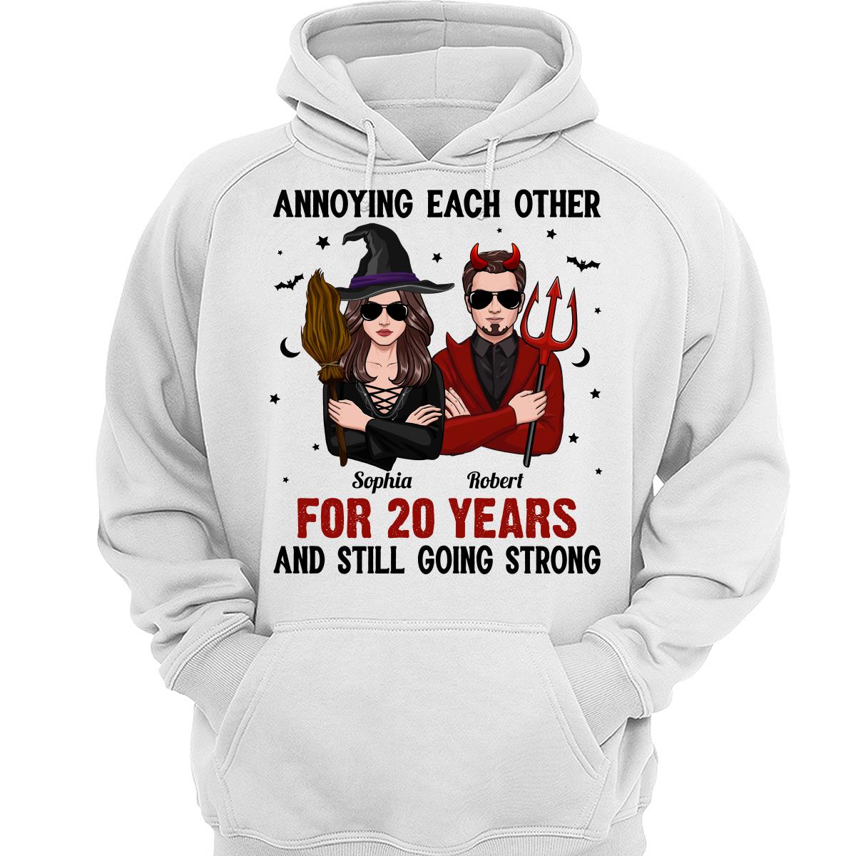 Halloween Couple Annoying Each Other Personalized Shirt