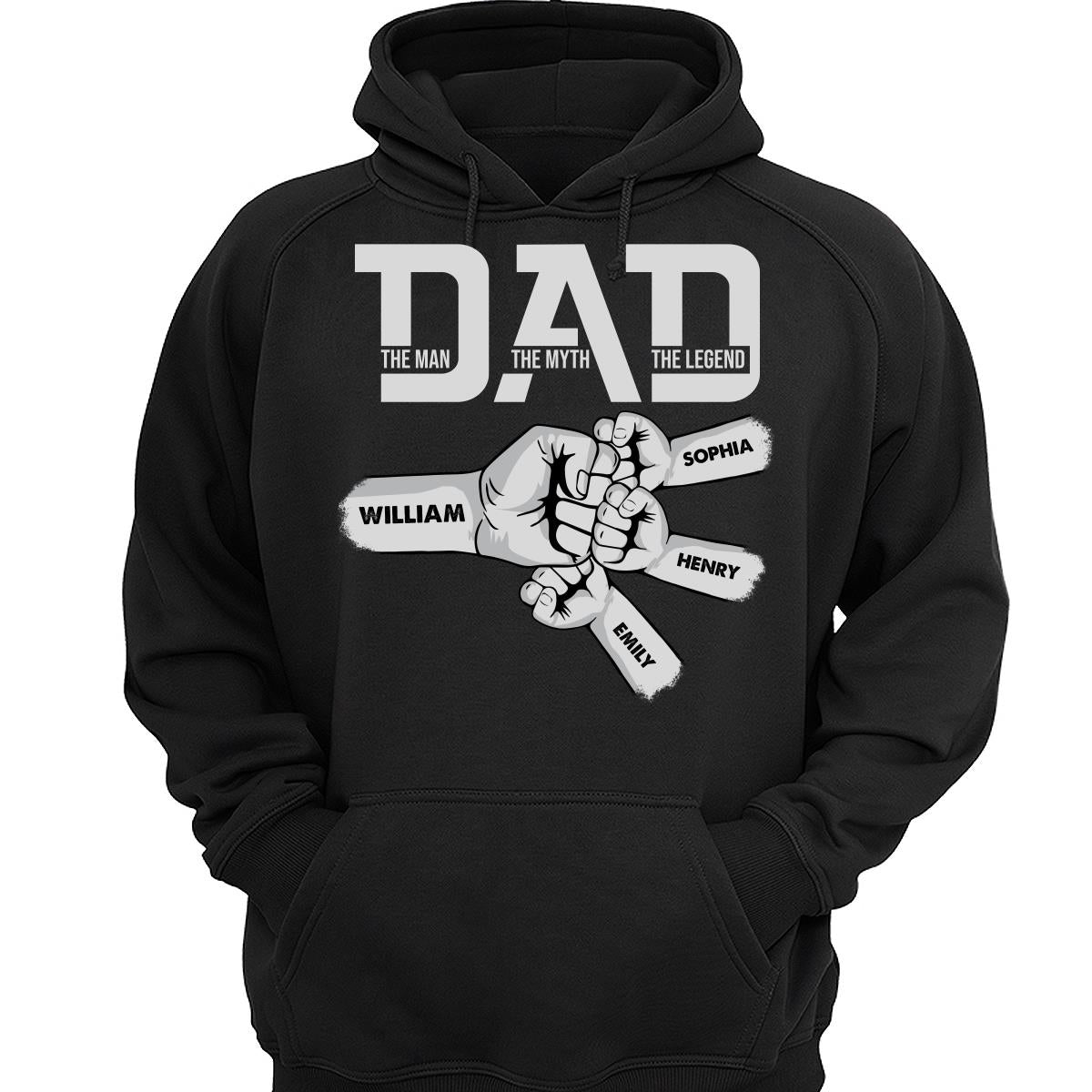 DAD The Man The Myth The Legend Fist Bump Personalized Shirt