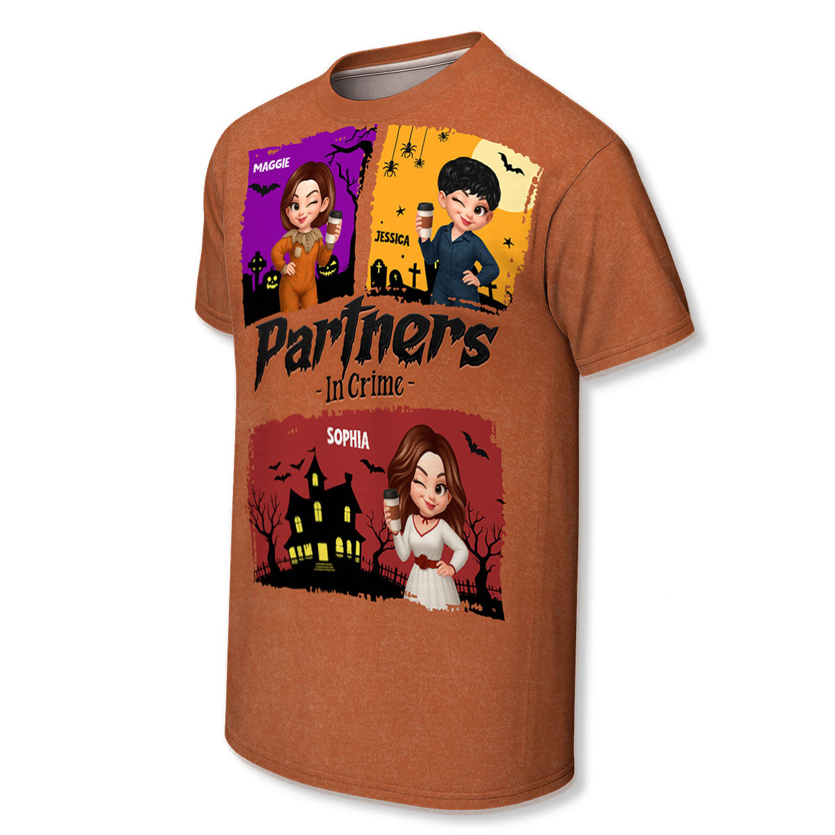 Retro Besties Sisters Horror Halloween Personalized Shirt