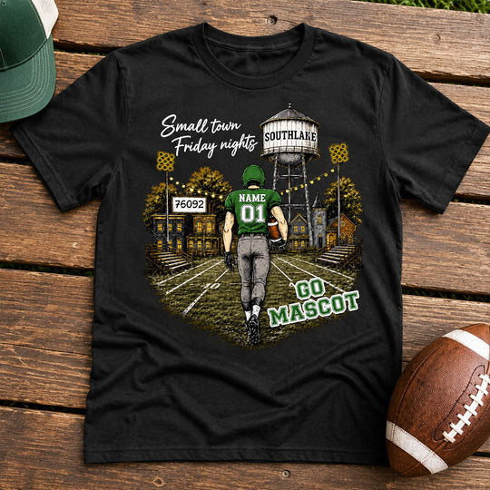 Custom Town Name & Zip Code - Personalized Shirt - Game Day Fall Shirt for Football Mom, Football Mama