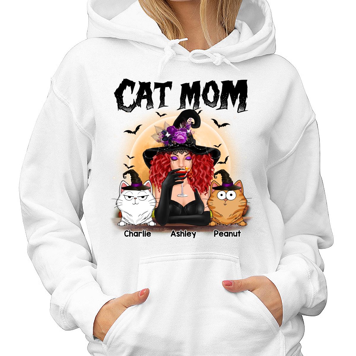 Crazy Cat Witch Funny Cat Expressions Personalized Shirt